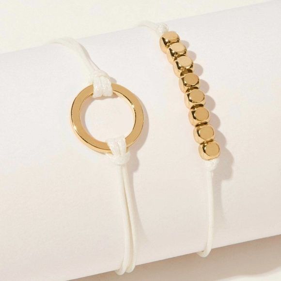 Andrea White String Bracelet - Picture 1 of 4